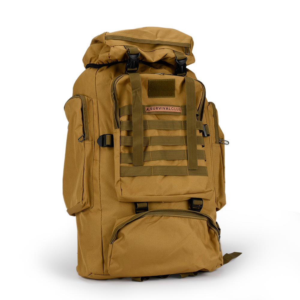 Large 70L Tactical Survival Pack | Survival Club - Emergency Backpack ...