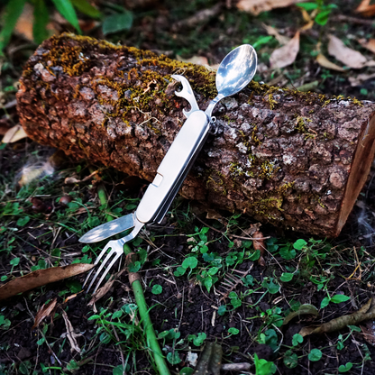 survival pack folding cutlery